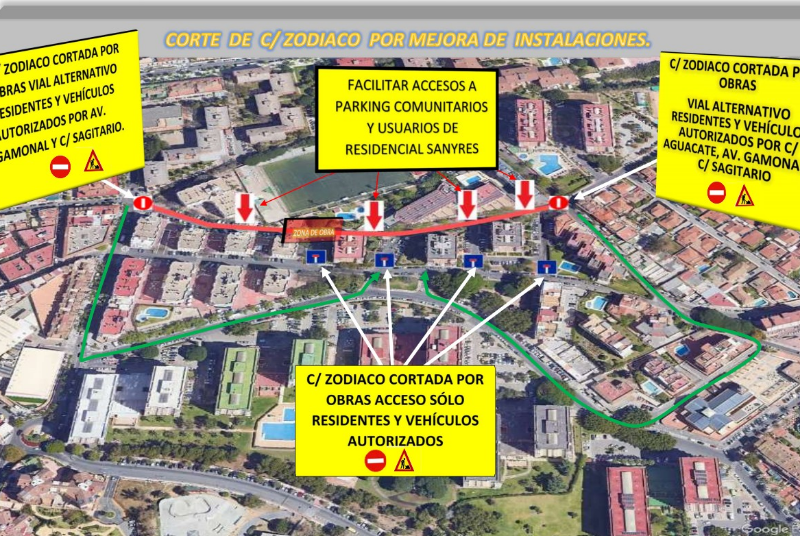 Emabesa acuerda con el Ayuntamiento implementar mejoras en toda la red de abastecimiento de calle Zodiaco, aprovechando las obras de transformación total de todo el Gamonal