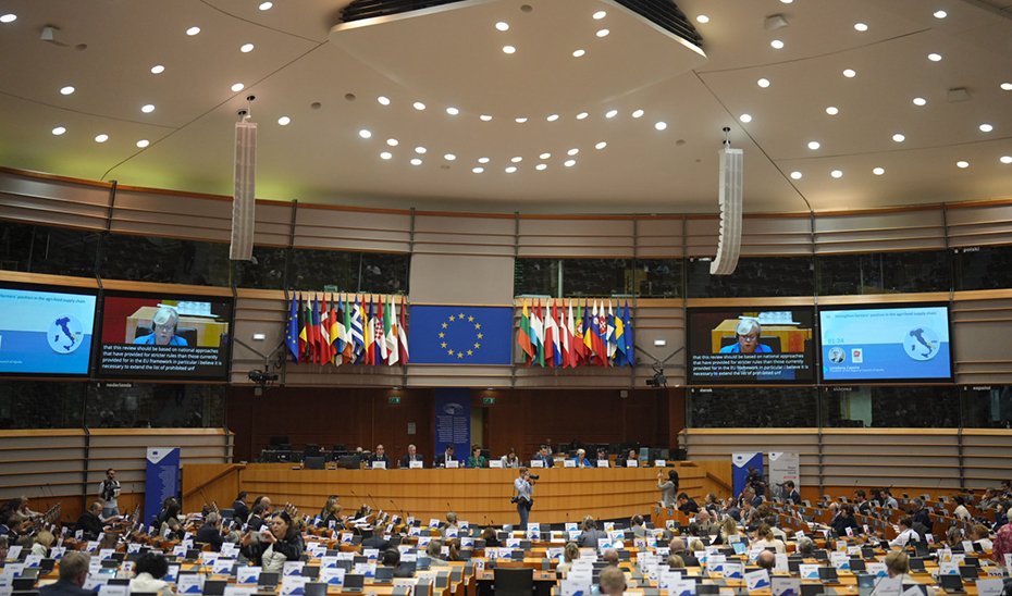View of the Plenary of the European Committee of the Regions in Brussels.