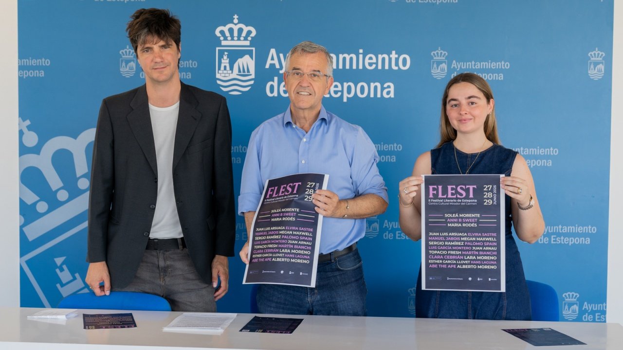 Foto Megan Maxwell, Juan Luis Arsuaga, Elvira Sastre y el Premio Cervantes Sergio Ramírez, entre los participantes del II Festival Literario de Estepona