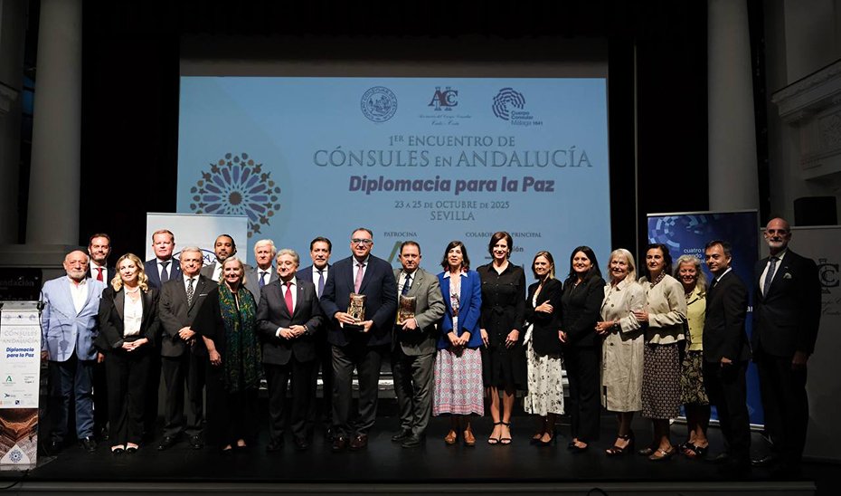 El consejero de Turismo y Andalucía Exterior, Arturo Bernal, en un momento del Primer Encuentro de Cónsules en Andalucía.