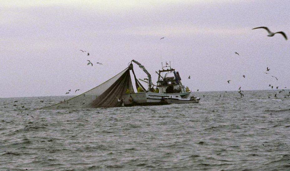 Pesquero faenando en aguas andaluzas.